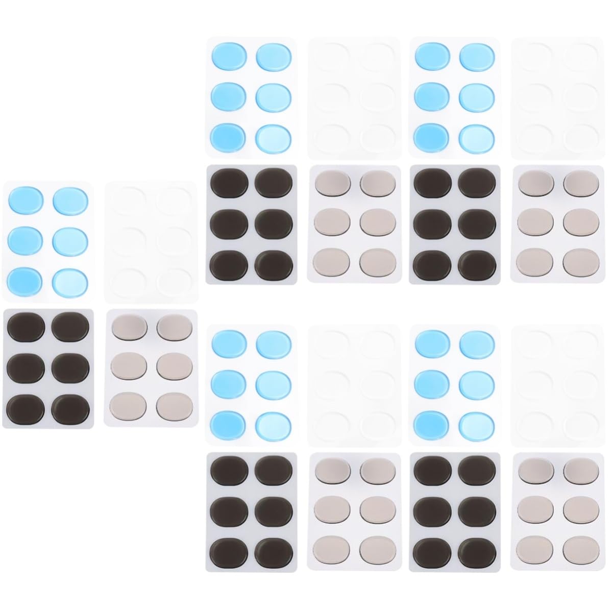 ibasenice 20fogli Silicone Drum Dampeners Silenziosi Per Batteria Adesivi Trasparenti Controllo Del Volume Per Pratiche Senza Disturbo Accessori Per Batteristi