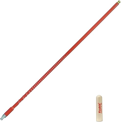 Miniatura 1 de FireStik 4ft II FS Series Tunable Tip CB Antenna 900 Watts Red FS-4RD
