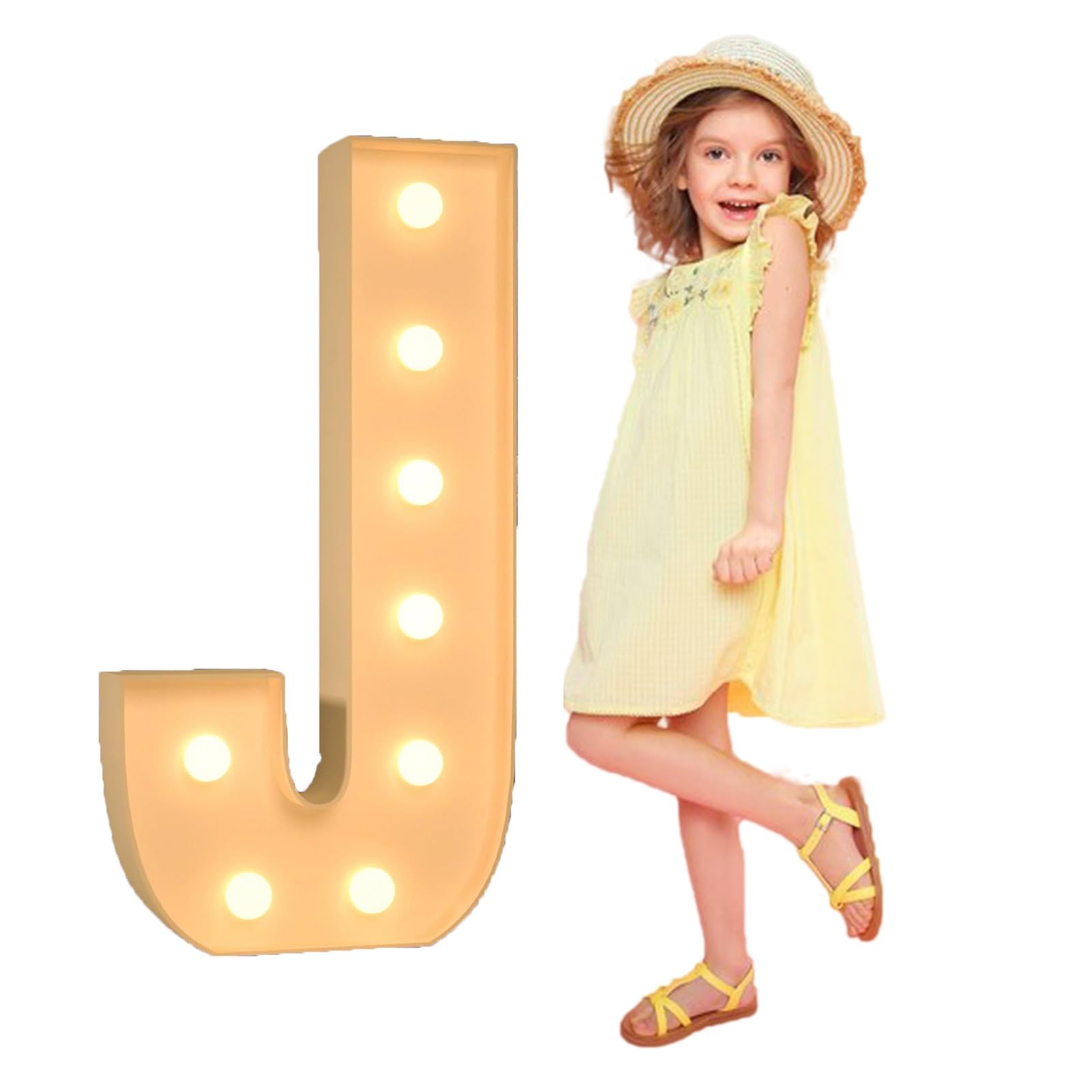 3ft Splicing Letters Light DIY Giant Letters For Baby Shower Birthday Party Backdrop Decorations For Prom Party Bar Birthday Family Christmas Valentin’s Day Anniversary Holiday(Color:Letters J,Size:3.