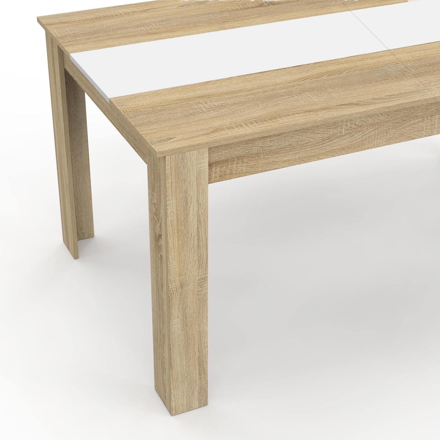 IDMarket - Table à Manger Rectangle Georgia 8 Personnes 160 x 80 cm