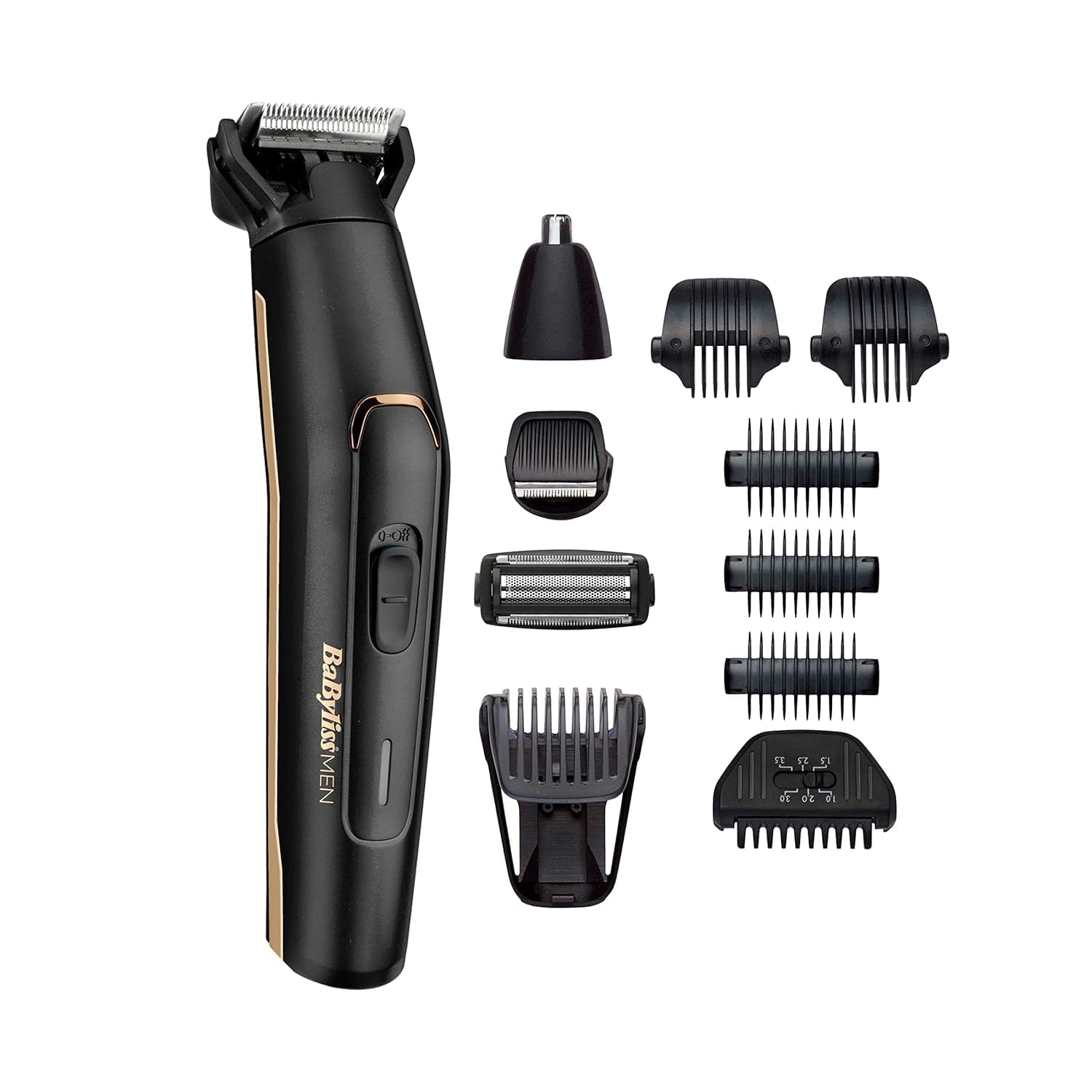 BaBylissCarbon Titanium Multi Trimmer Kit | Advanced Carbon Titanium Blade For Long-lasting | Cordless Multi Trimmer & 70 Minute Run Time| 8 Hour Full Charge With Waterproof Design| MT860SDE(Black )