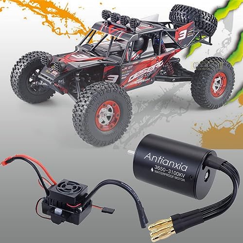 Miniatura 7 de Antianxia Motor sin escobillas 3650 3100KV y juego combinado ESC de 60 Akit sin sensor impermeablesalida 5.8V3Apara auto de control remoto 110,