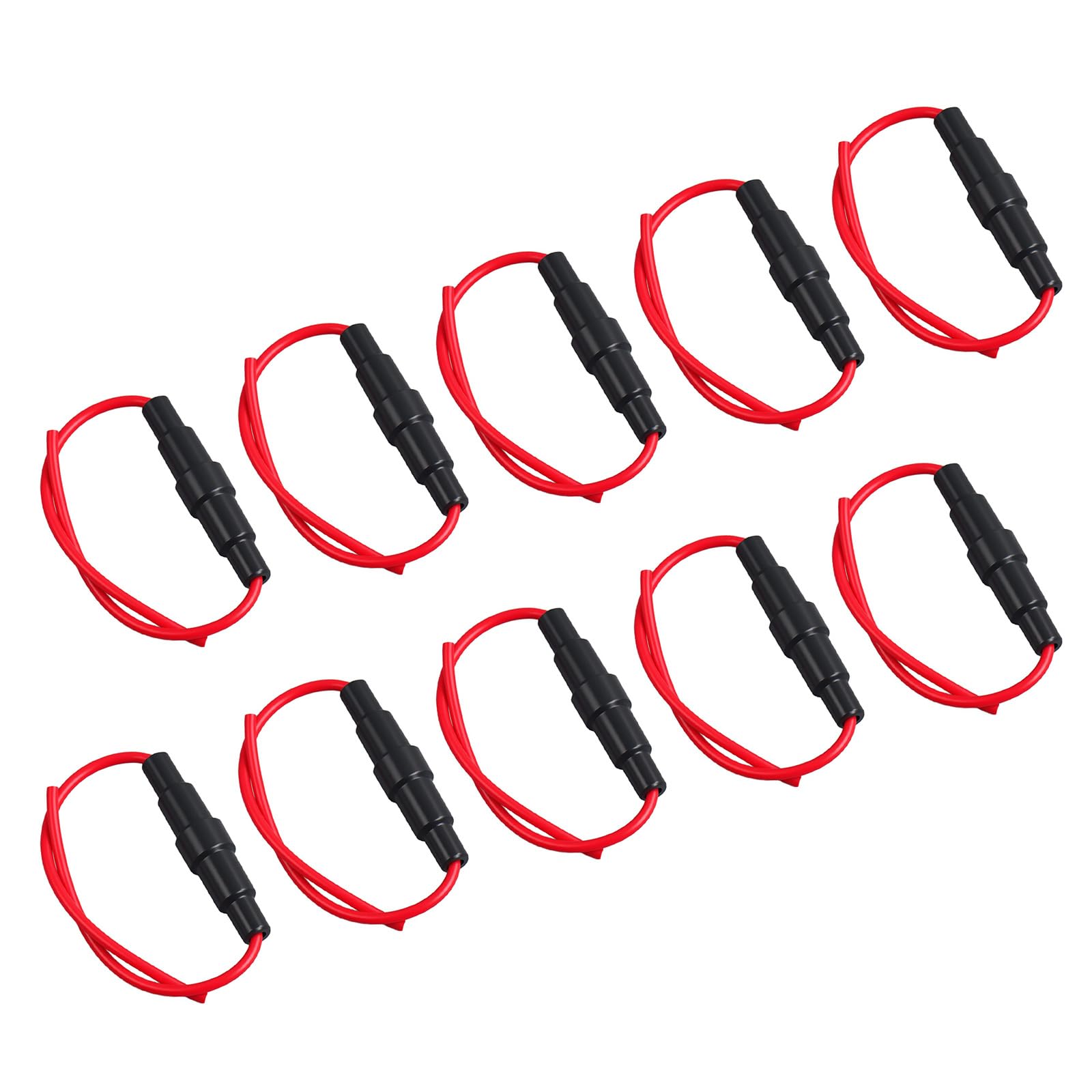 Jazuaiao 10Pcs Glass Fuses Socket Adapters Strong Construction General Glass Merge Holders For Home Electrical Equipment Fuses Holders For Appliances