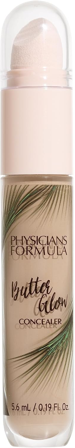 Physicians Formula Butter Glow, Multi-Use Liquid Concealer for Brightening, Accentuating and Obscuring Impurities, Long-lasting, Medium Tint Physicians Formula Butter Glow, Multi-Use Liquid Concealer for Brightening, Accentuating and Obscuring Impurities, Long-lasting, Medium Tint