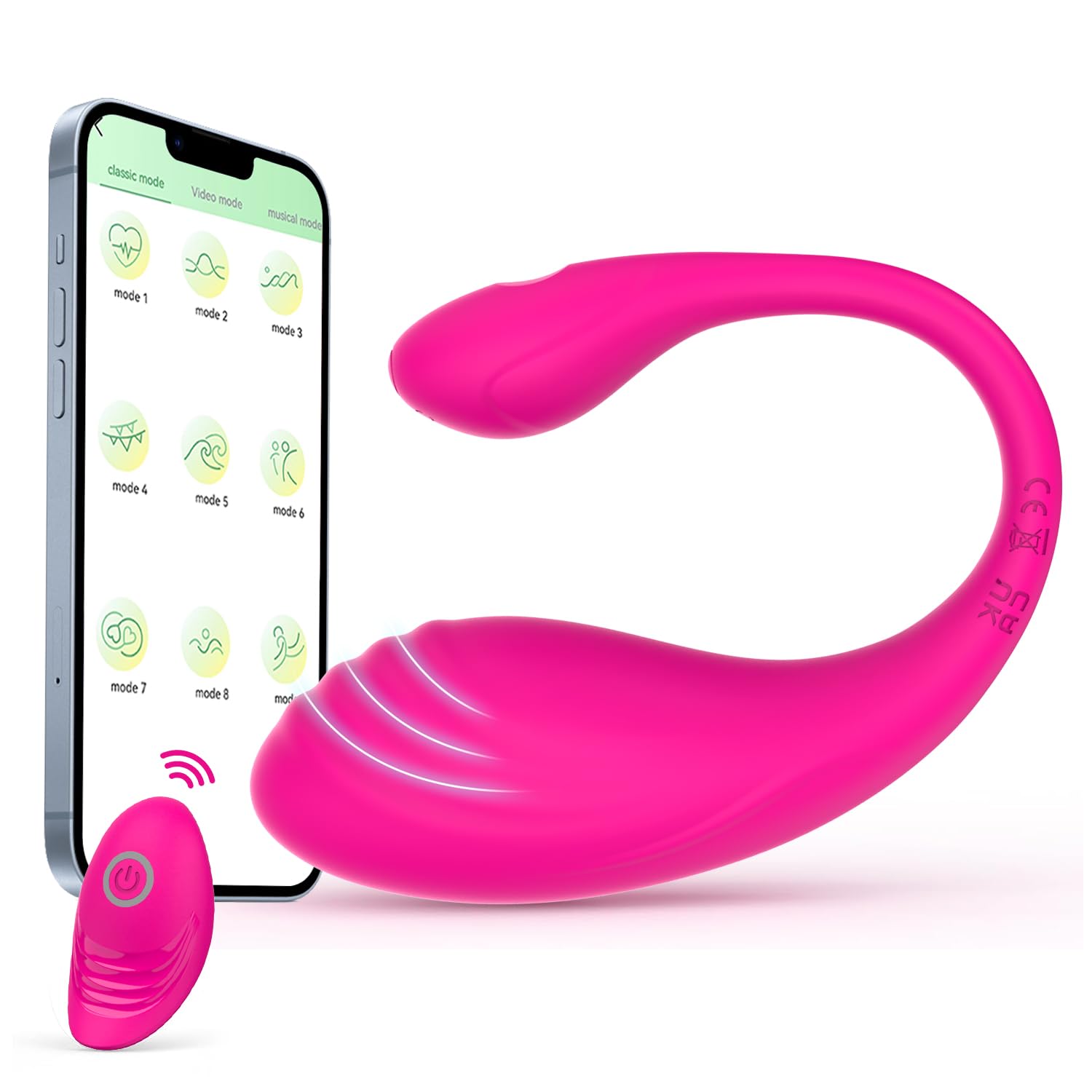 Palline da allenamento per pavimento pelvico per donne – allenatore intelligente per i muscoli pelvici con controllo app (rosa)