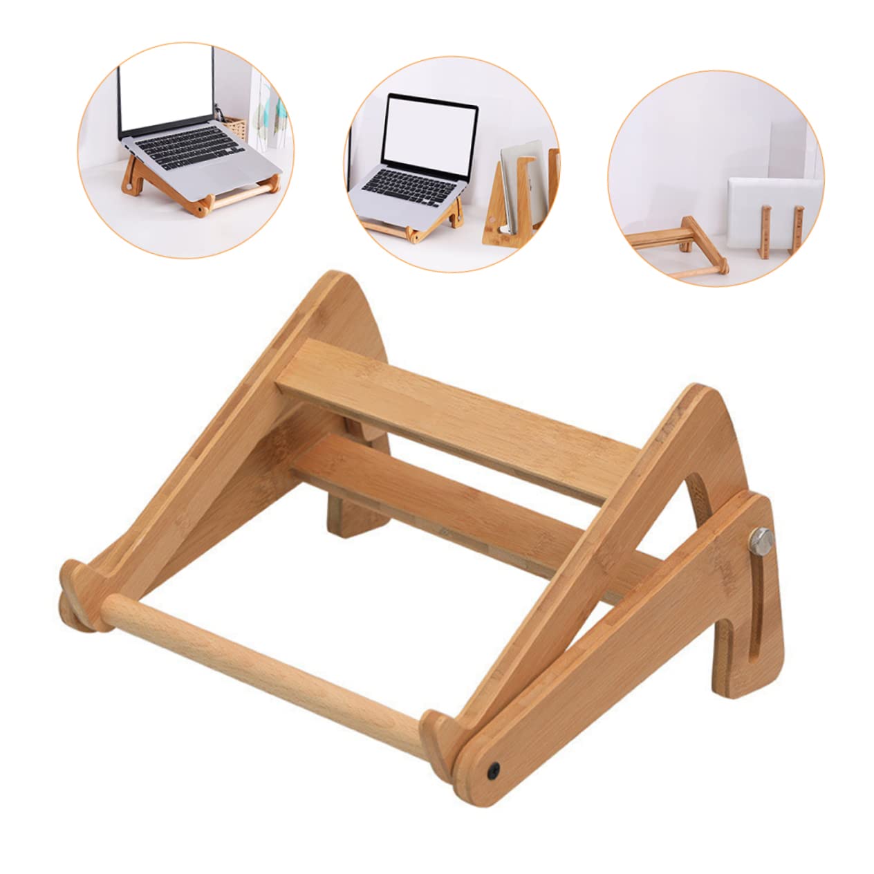NUOBESTY 1pezzi Stand Portatile Pieghevole in Materiale Sicuro Supporto Per Laptop Regolabile Rack Per Computer Compatto e Pratico