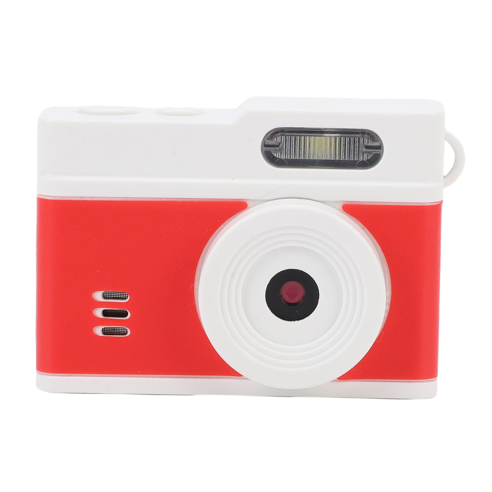 Keychain Camera, 1080P Mini Video Recorder 12MP Portable Digital Camera LED Fill Light & 0.96 Inch Display for Travel Daily Recording Vlog Use (White and Red)-picture-30