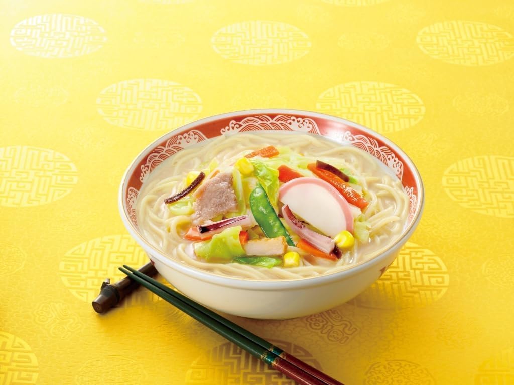 わが家の麺自慢 【2種類&times;2セット】ちゃんぽん 402g / 長崎風皿うどん 365g 食べ比べ まとめ買い お野菜たっぷり 白湯ス