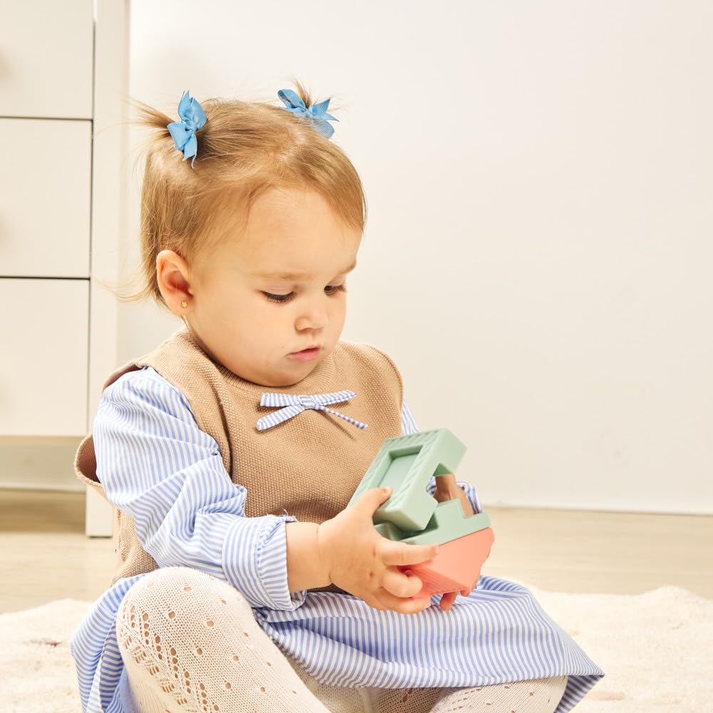 MINILAND, Soft Towering Blocks: Set of Soft Blocks for Stacking and Fitting Together Stimulates Motor Skills and Creativity - Image 2