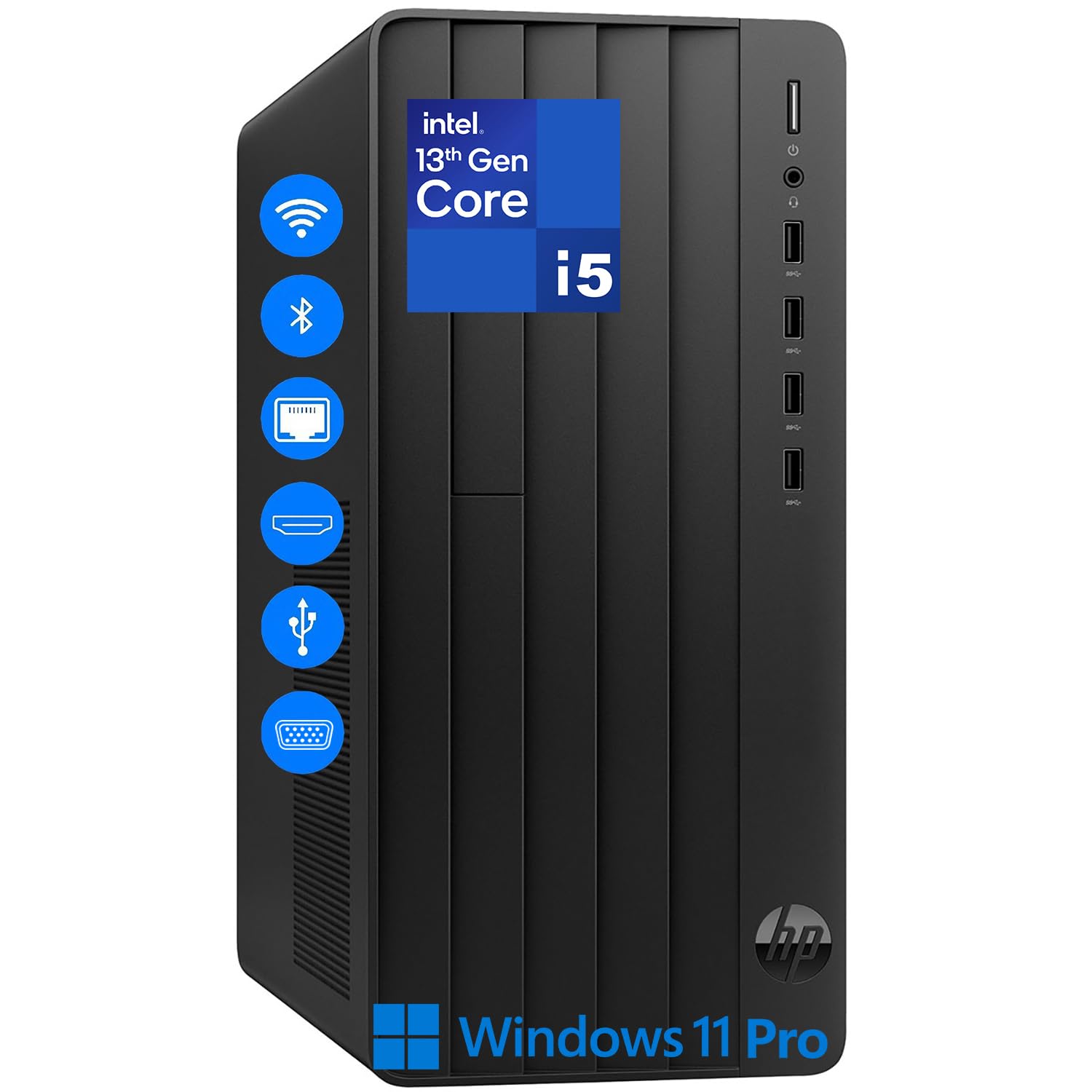 HP Pro Tower Business Desktop, Intel i5-13500 (14-Core), 32GB RAM, 1TB PCIe SSD, UHD Graphics 770, Wi-Fi 6, Bluetooth 5.3, Dual Monitor Support, Windows 11 Pro