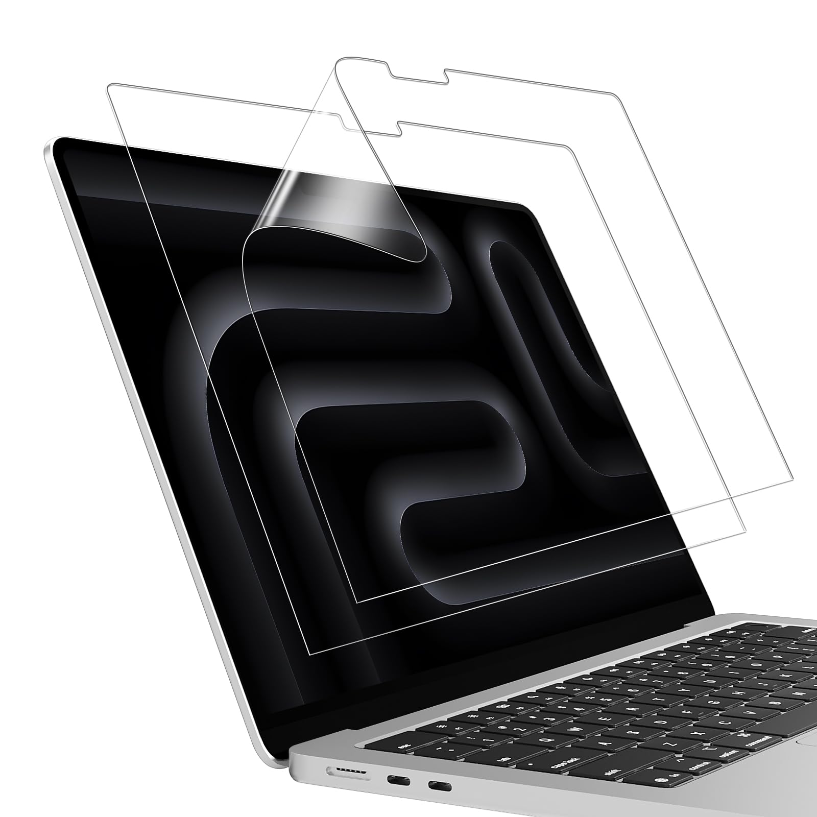2 Pz Pellicola Protettiva Proteggi Schermo per MacBook Pro 14 pollici (M5-M1) Chip (2026-2021) A3426 A3427 A3434 A3112 A3401 A3185 A2918 5H HD Antigraffio