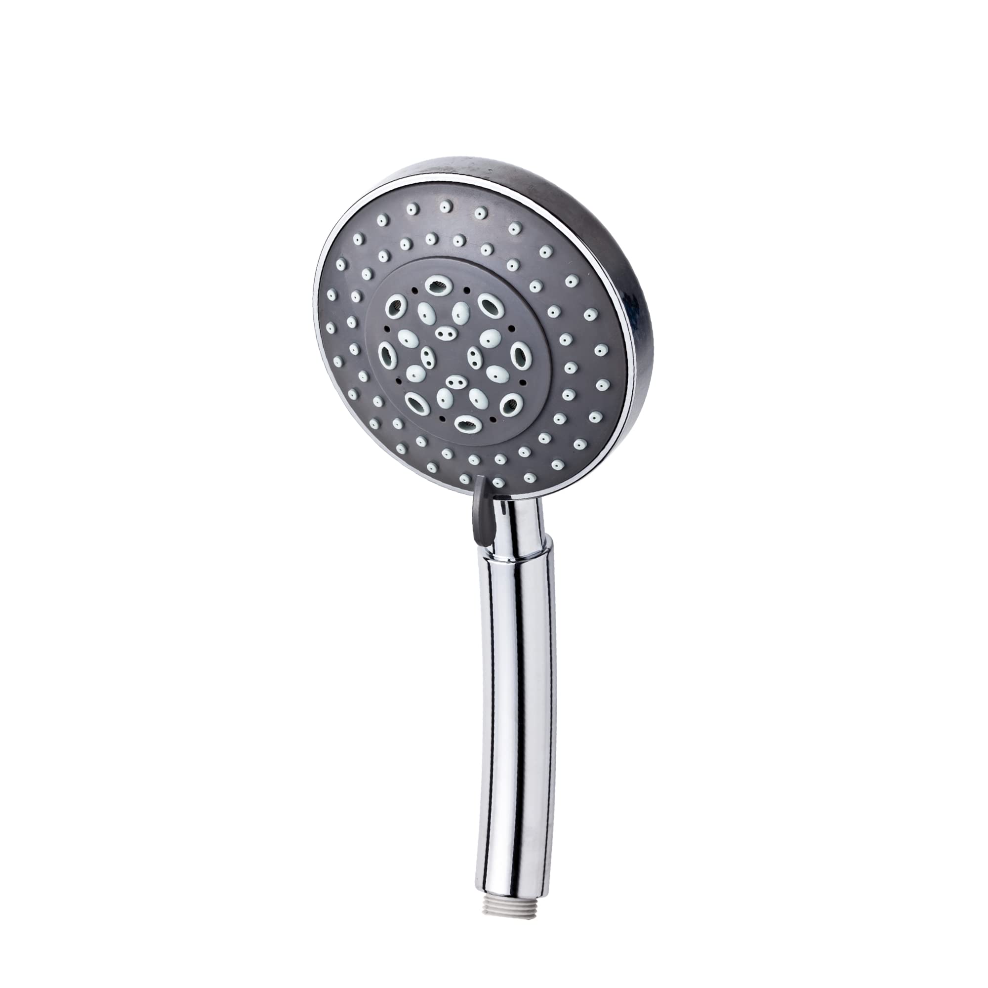 Blue Canyon Chrome Lenox Shower Head, High-Pressure Water Flow, Premium Plastic Shower Head For Bath With Anti-Blocking Nozzles, Customised Bathing With 6 Mode Shower Spray, Easy To Install And Clean