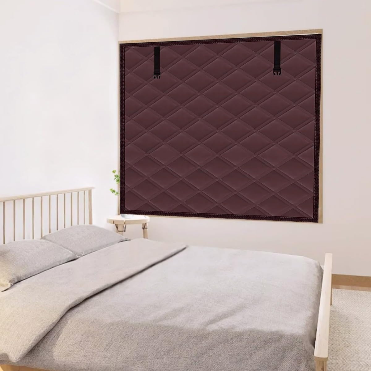Fensterisolierungsset, Fenster Isolierung Gegen Kälte, Fensterfolie Winters Wärmeschutzvorhang Fenster Verdunkelungsvorhang Aus Baumwolle&Oxford für Schlafzimmer(Grau,47x118in/120x300cm)