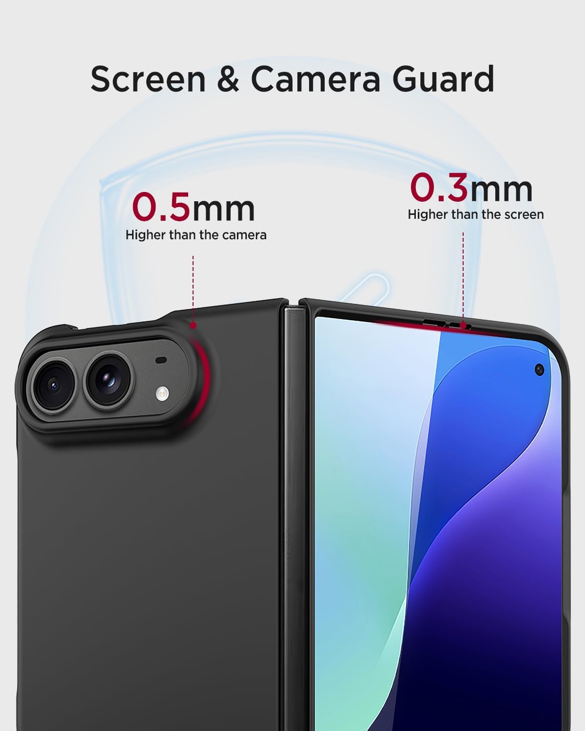 Miimall Magnetic for iPhone Duo Case with Privacy Screen Protector, [Compatible with Magsafe] Ultra Slim Shockproof Anti-Slip Phone Bumper Cover for iPhone Duo 5G Thin Case Black