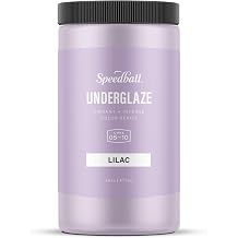 Speedball Underglaze, Lilac, 16 oz, Made in USA, Lead-Free Color Glaze for Pottery and Ceramics, Wide Firing Range Cone 05-10, Food Safe
