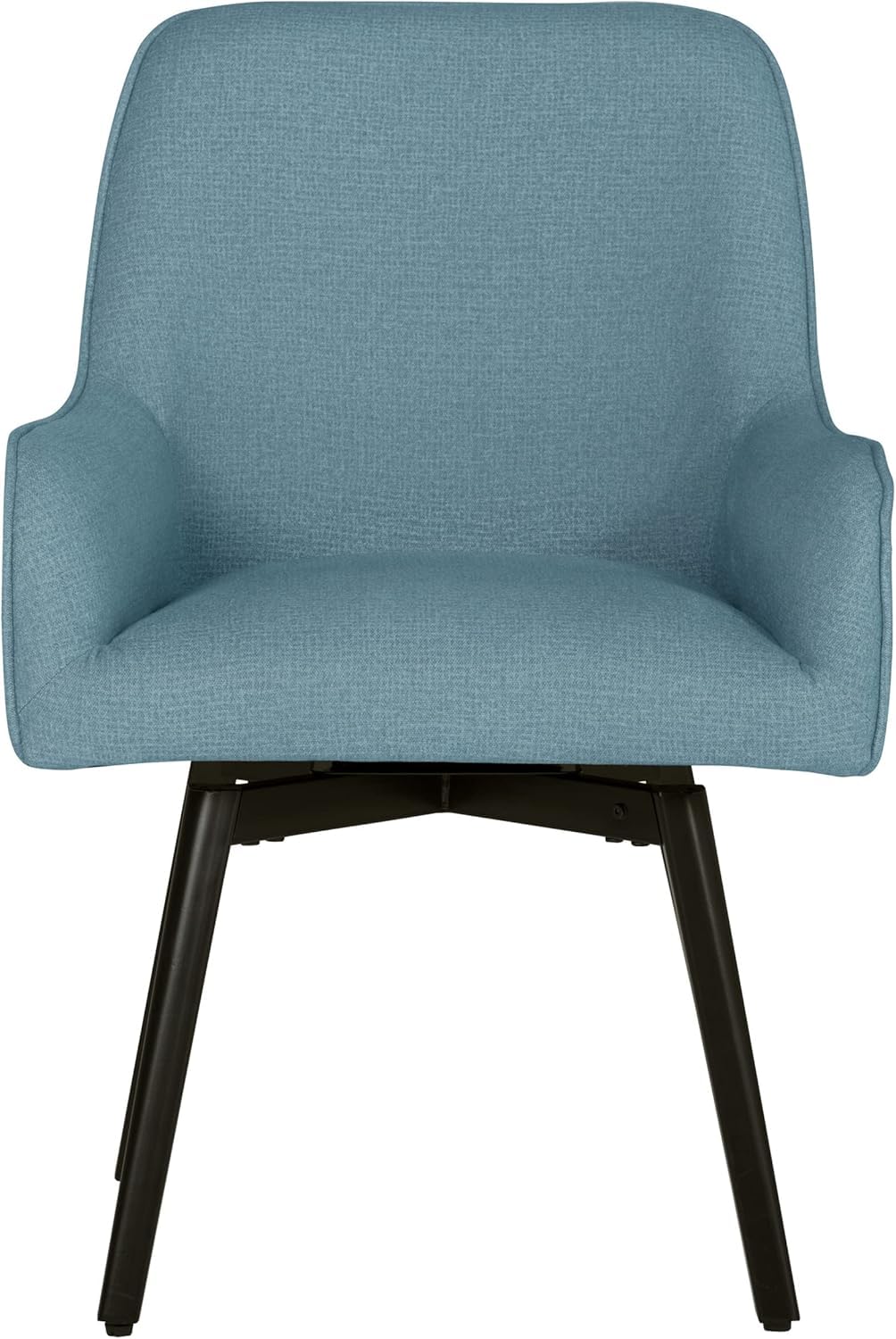 Nutech Decor Spire Luxe Swivel Accent Chair – Upholstered Armchair for Dining & Office | Rotating Chair with Metal Legs | Contemporary Comfort in Baltic Fabric | 24D x 25.5W x 35.5H in (ND-Baltic)-image-33