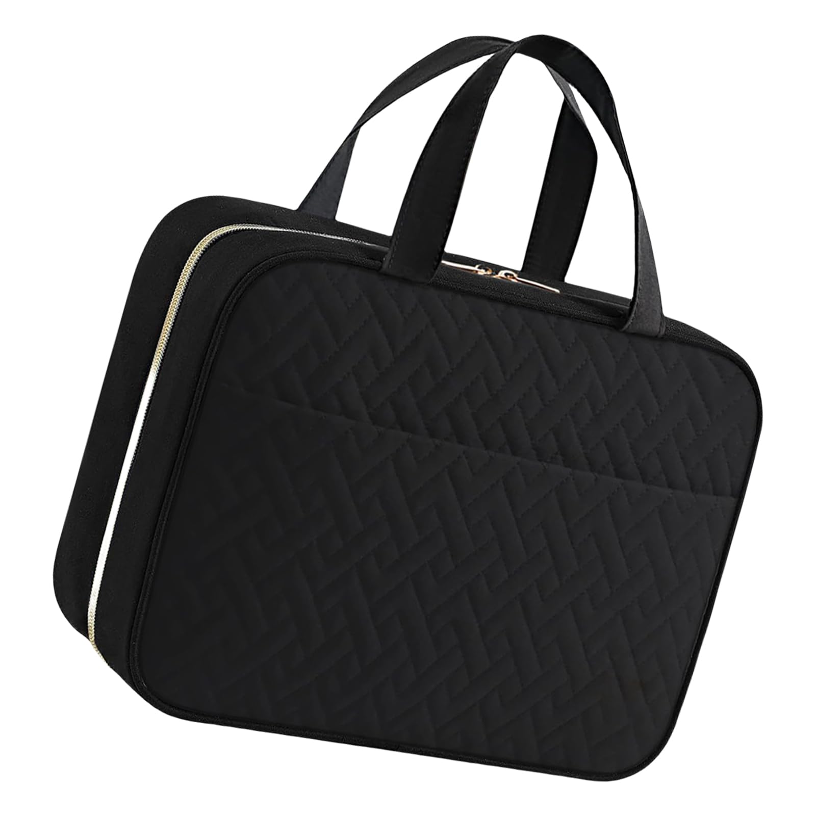 Neceser de viaje grande con gancho para colgar, bolsas de maquillaje espaciosas, organizador de cosméticos, bolsas de almacenamiento para mujeres y niñas