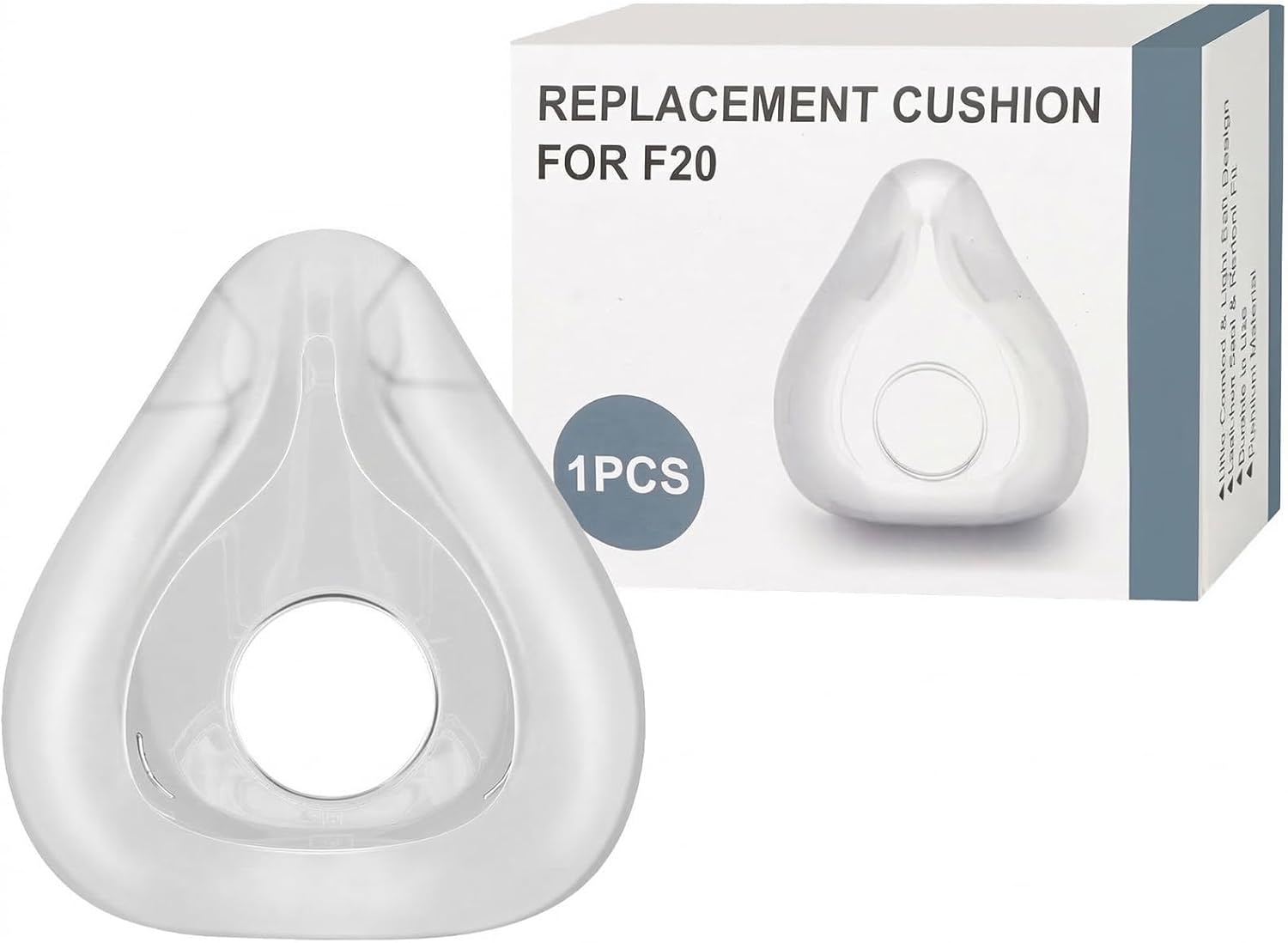 2-Pack Replacement Cushion for ResMed AirFit F20, Compatible with Original Airfit F20 Full Face Mask, Reliable Seal (Small)