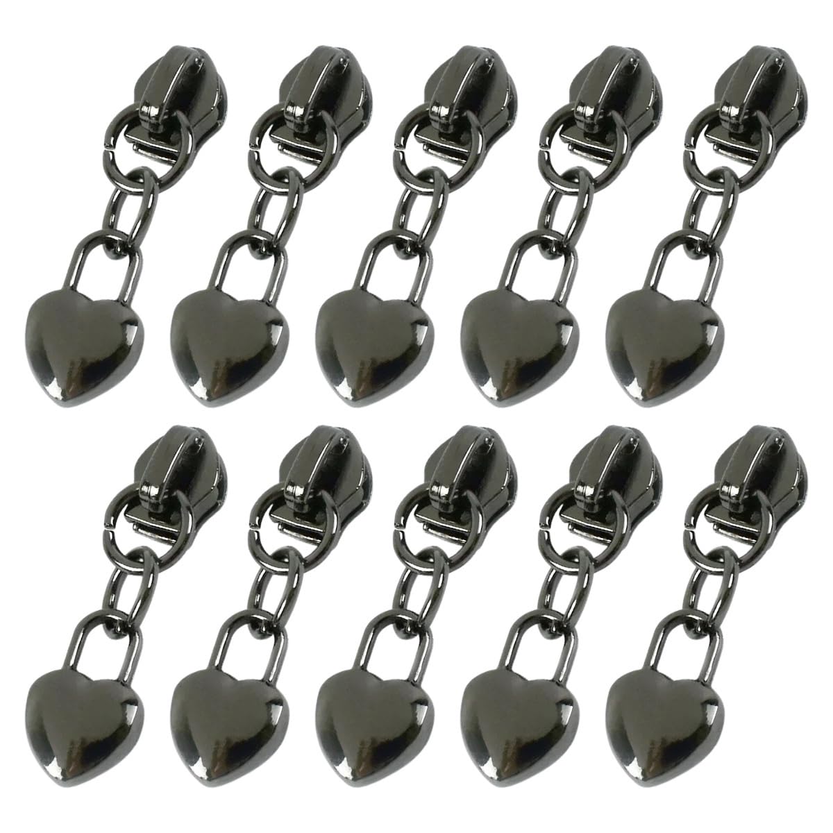#3 Tirador De Cremallera De Nailon De Repuesto, 50 Piezas De Cabezal De Cremallera De Metal, Piezas De Fijación De Cremallera para Reparación De Ropa, Mochilas Y Equipaje
