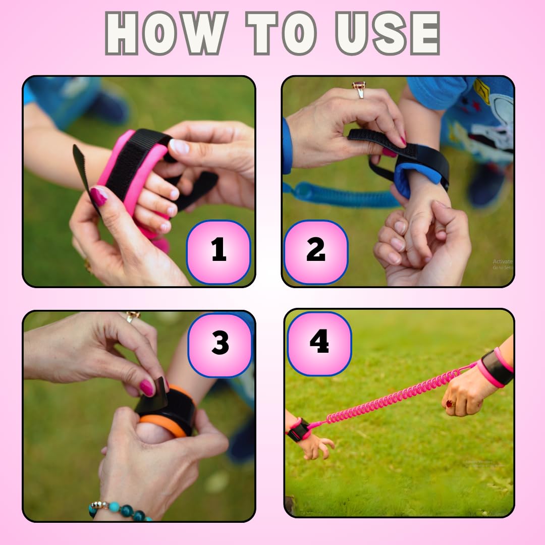 OrionMart Anti Lost Wrist Link Belt for Toddlers Safety Leash Boys & Girls - Image 4