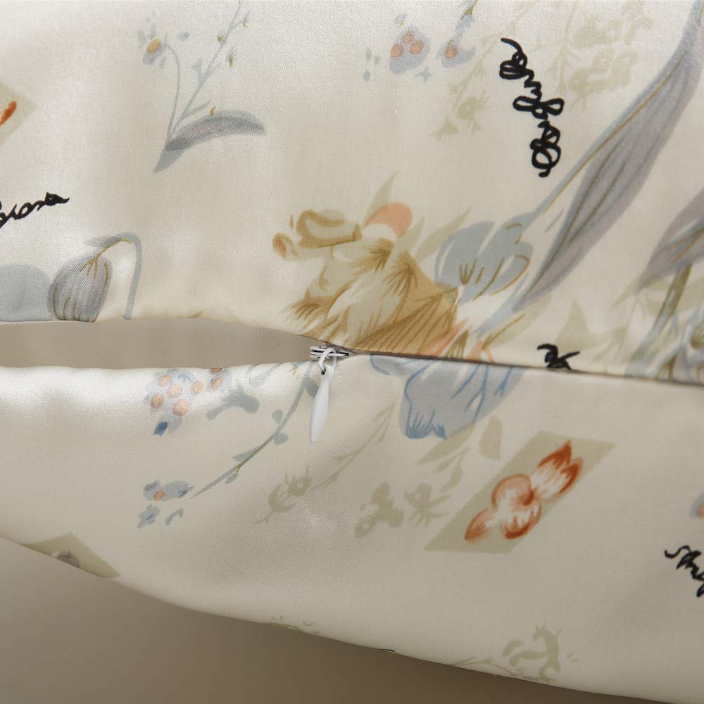 Funda de almohada de satén de seda de lujo para piel y cabello, 100% pura morera