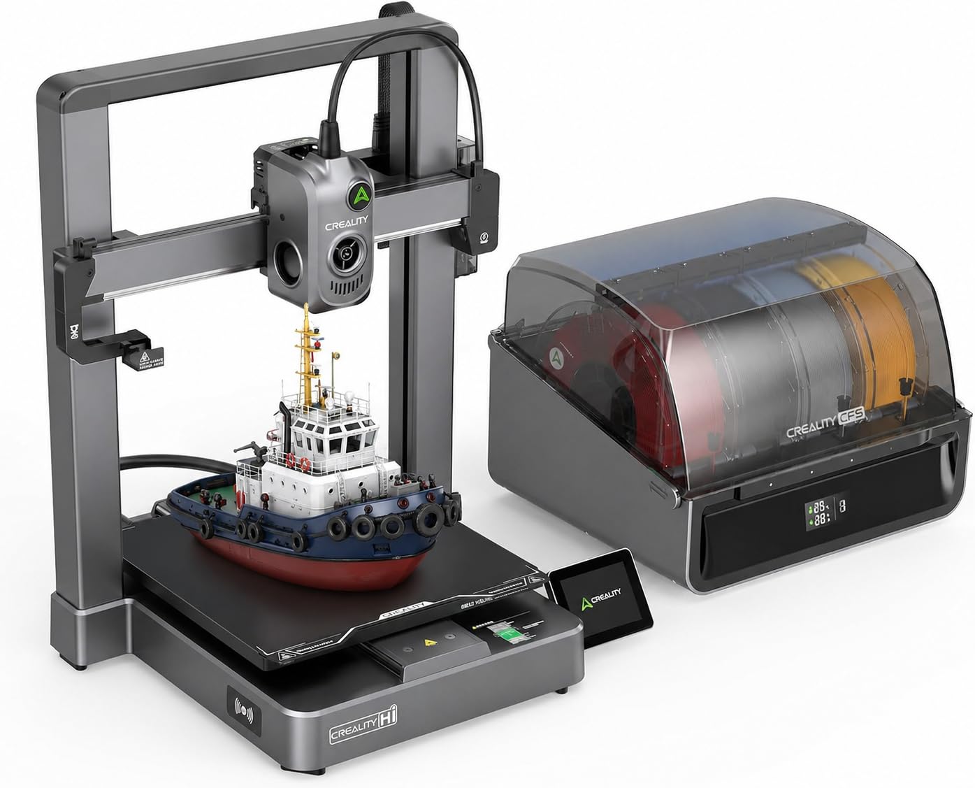 Creality Hi Combo CFS Impressora 3D Multicor, 16 Cores, 500mm/s