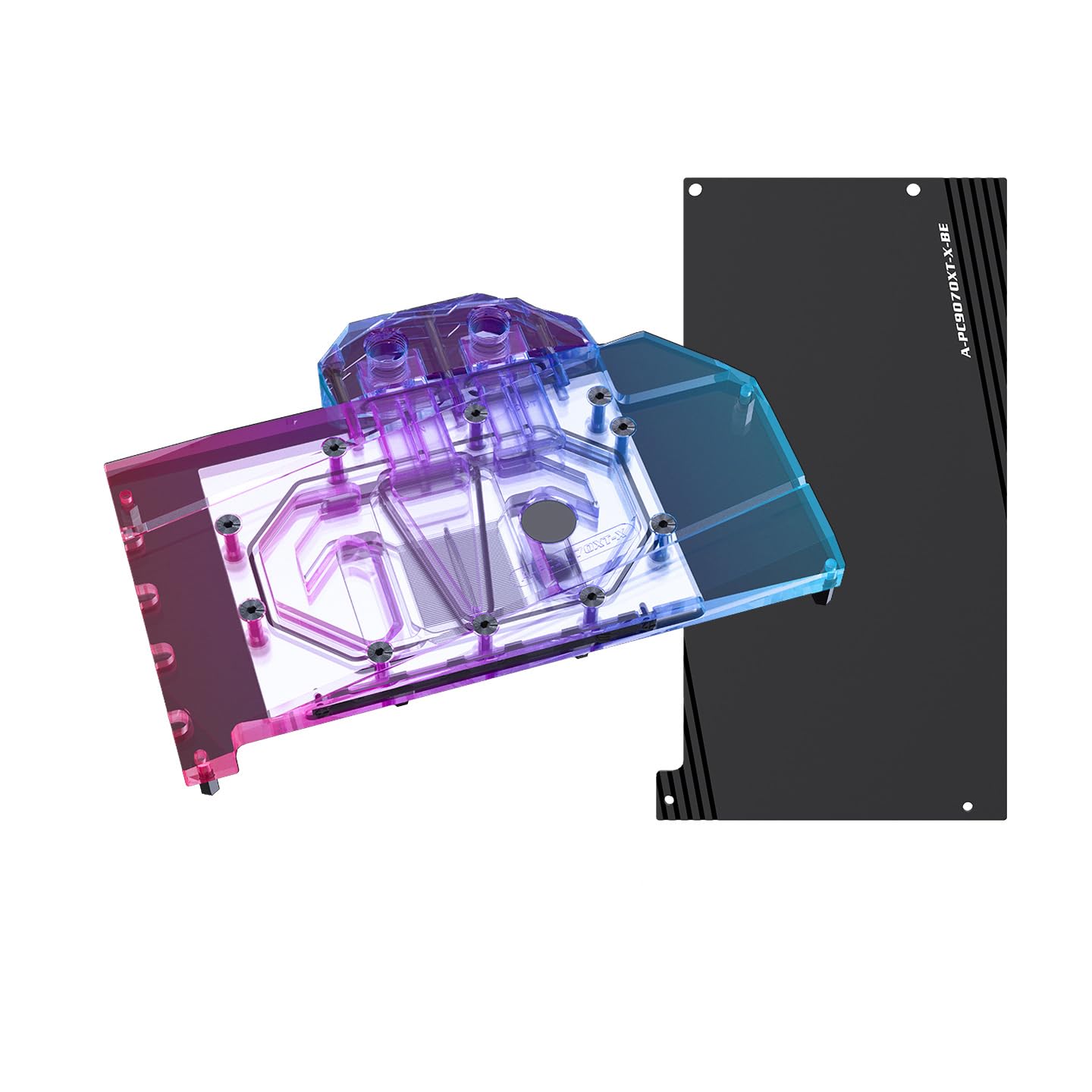 Copper GPU Water Cooling Block GPU Waterblock for PowerColor AMD Radeon RX 9070 XT 16G GDDR6 Hellhound for