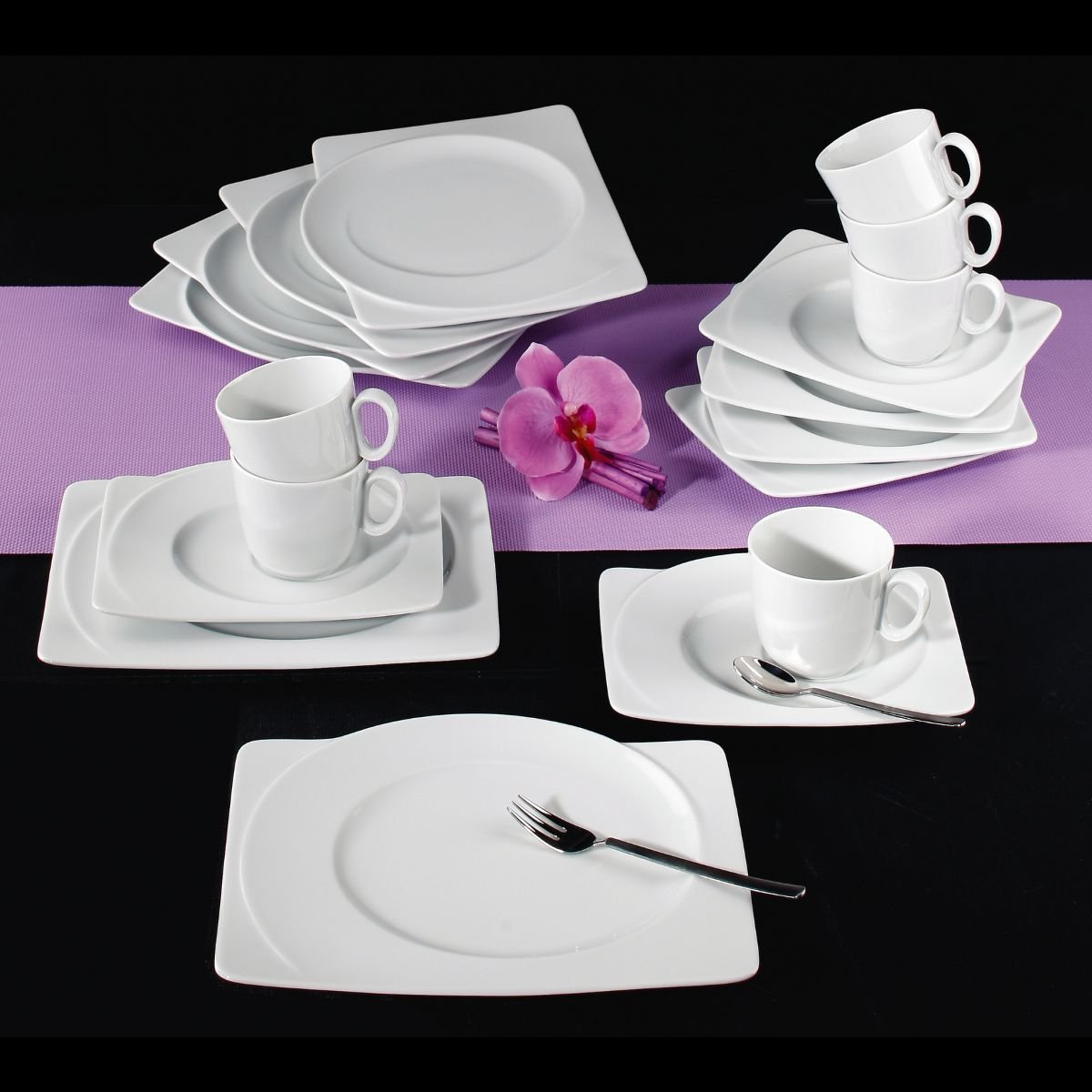 Seltmann Serwis do kawy, porcelana, biała