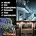 Christmas Lights Outdoor Decorations 410 LED 33ft 8 Modes Curtain Fairy String Light with 75 Drops, Clear Wire LED String Light Indoor Decor for Wedding Party Holiday Christmas Decorations Pure White