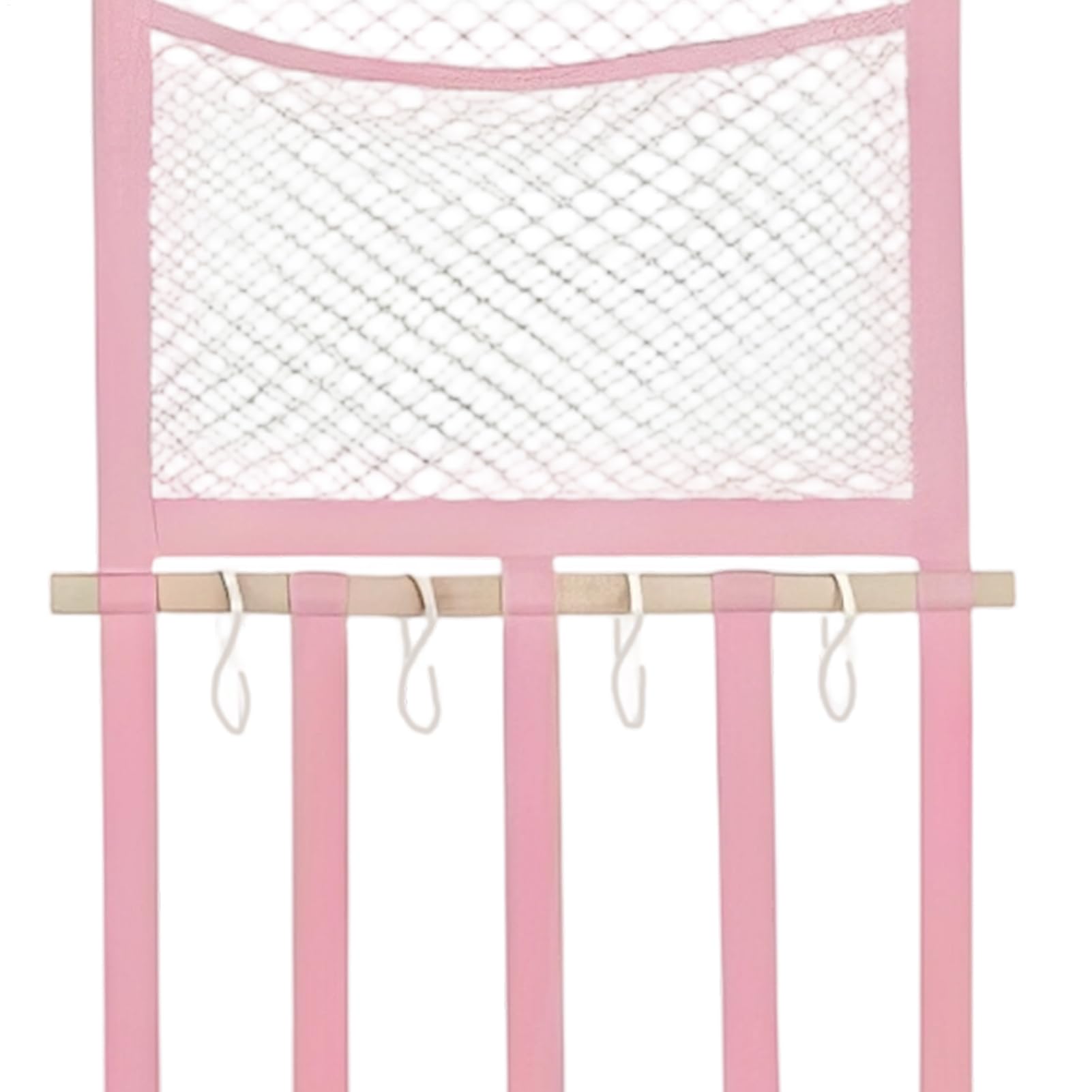 Generico Organizer für Haarspangen, mit Haken zur Wandmontage, Rose, Gummibänder und Clips, für Damen, Haarnadelband, Wohnzimmer, Haus, Wohnheim