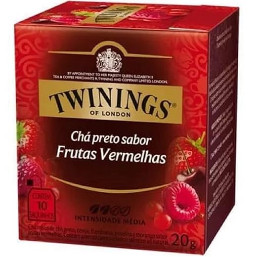 Chá Preto Frutas Vermelhas 20G - Caixa com 10 Unid