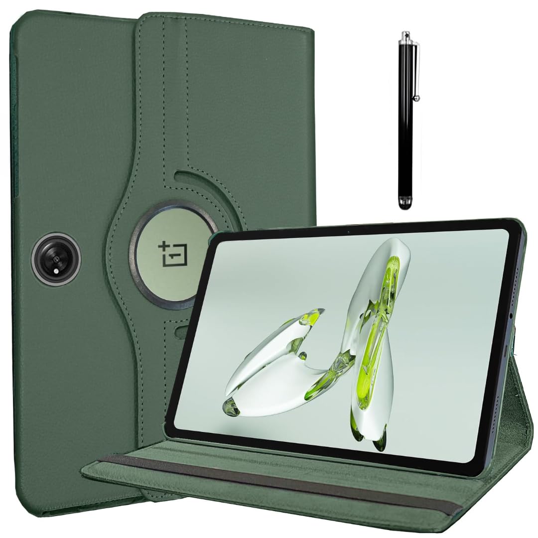 ProElite Case Cover for OnePlus Pad Go 11.35 inch Case, 360 Rotatable Smart Flip Case for OnePlus Pad Go 11.35 inch Tablet with Stylus Pen, Dark Green-image-16