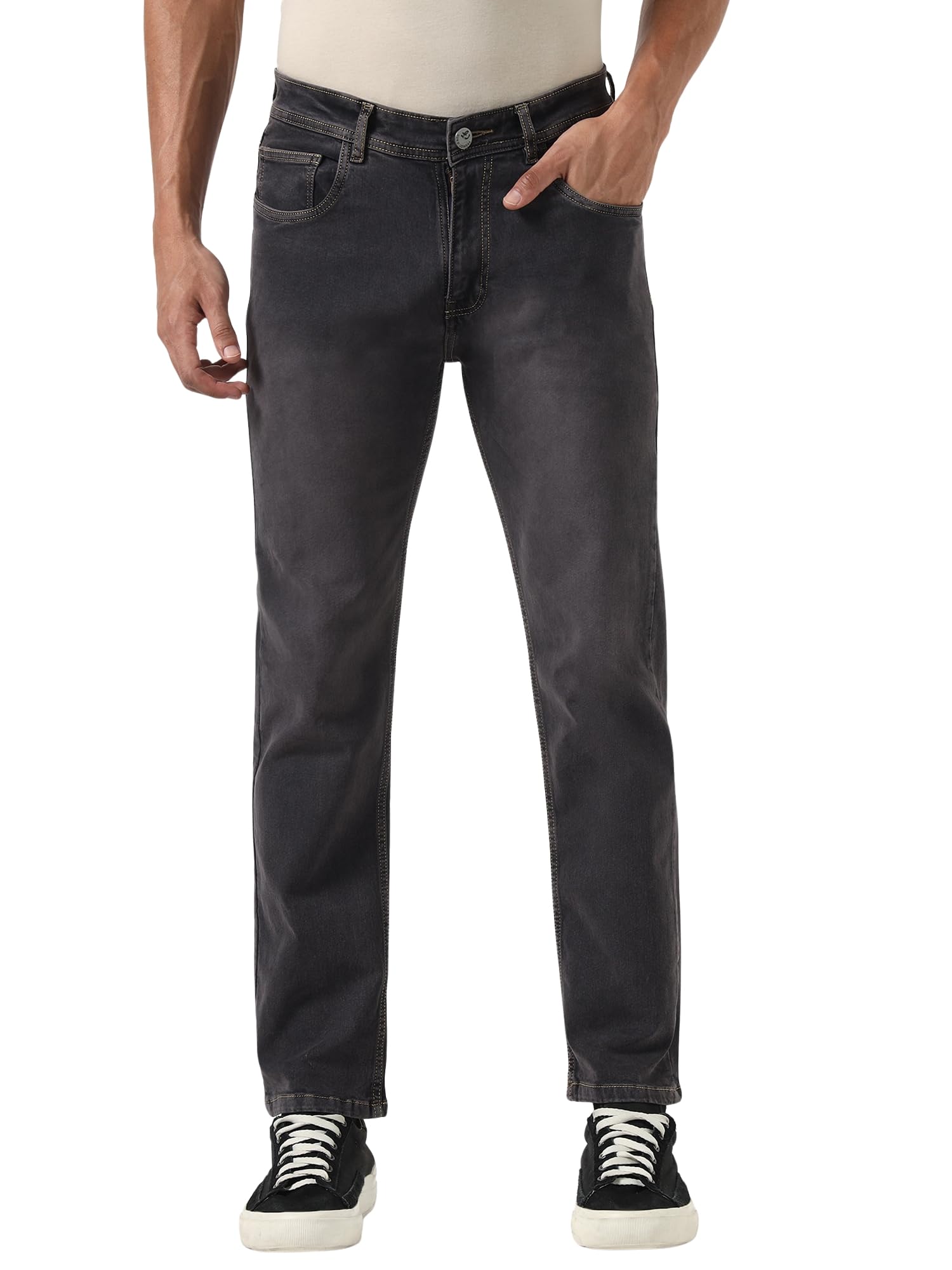 Men’s Stretch Denim Jeans | Soft Silky Feel Fabric | Slim Fit | Mid Rise | Comfortable Everyday Wear-picture-50