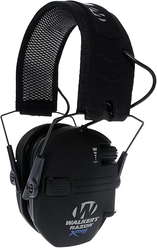 Walker's Razor Slim X-TRM - Orejeras electrónicas con cancelación de ruido y cancelación de ruido, 2 pilas AAA