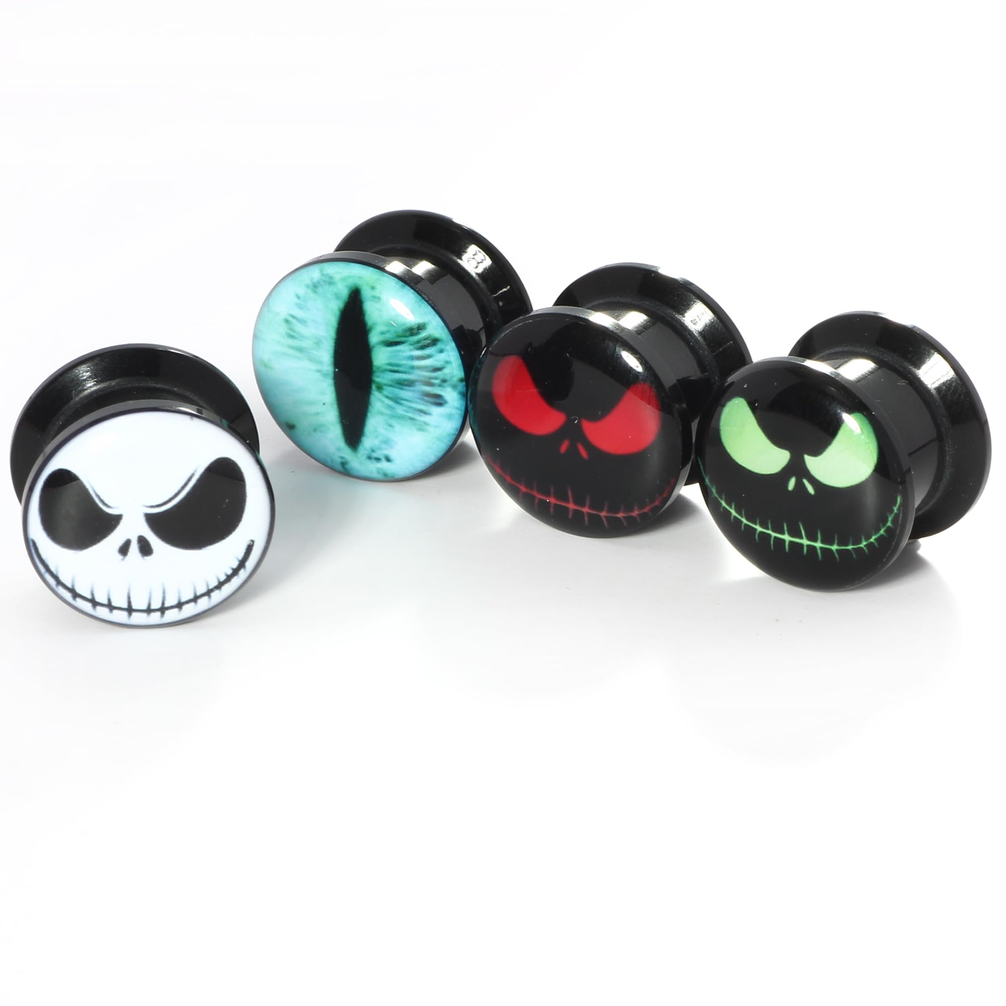 8-10pcs of Acrylic Ear TunnelAnd Plug Stretcher Expander Gauges Earrings Piercing Screw Kit for Men Women…