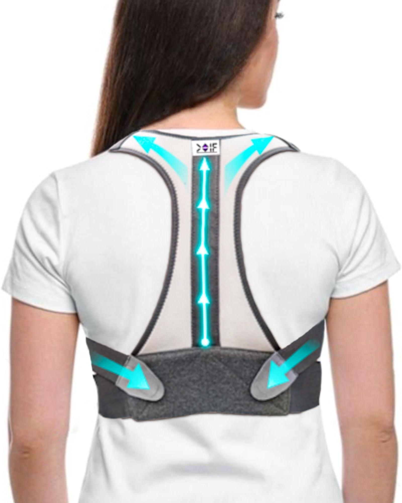 Premium Posture Corrector for Men and Women – Adjustable Back Brace for Improved Posture & Upper Back Support – Comfortable, Lightweight, Invisible Under Clothes (XXL : 46"-52")
