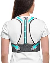 HOOPOES Premium Posture Corrector Belt For Men & Women - Spine & Body Posture Correction Support Belt For Correct Back, Shoulder and Neck Pain (L : 34"-40")