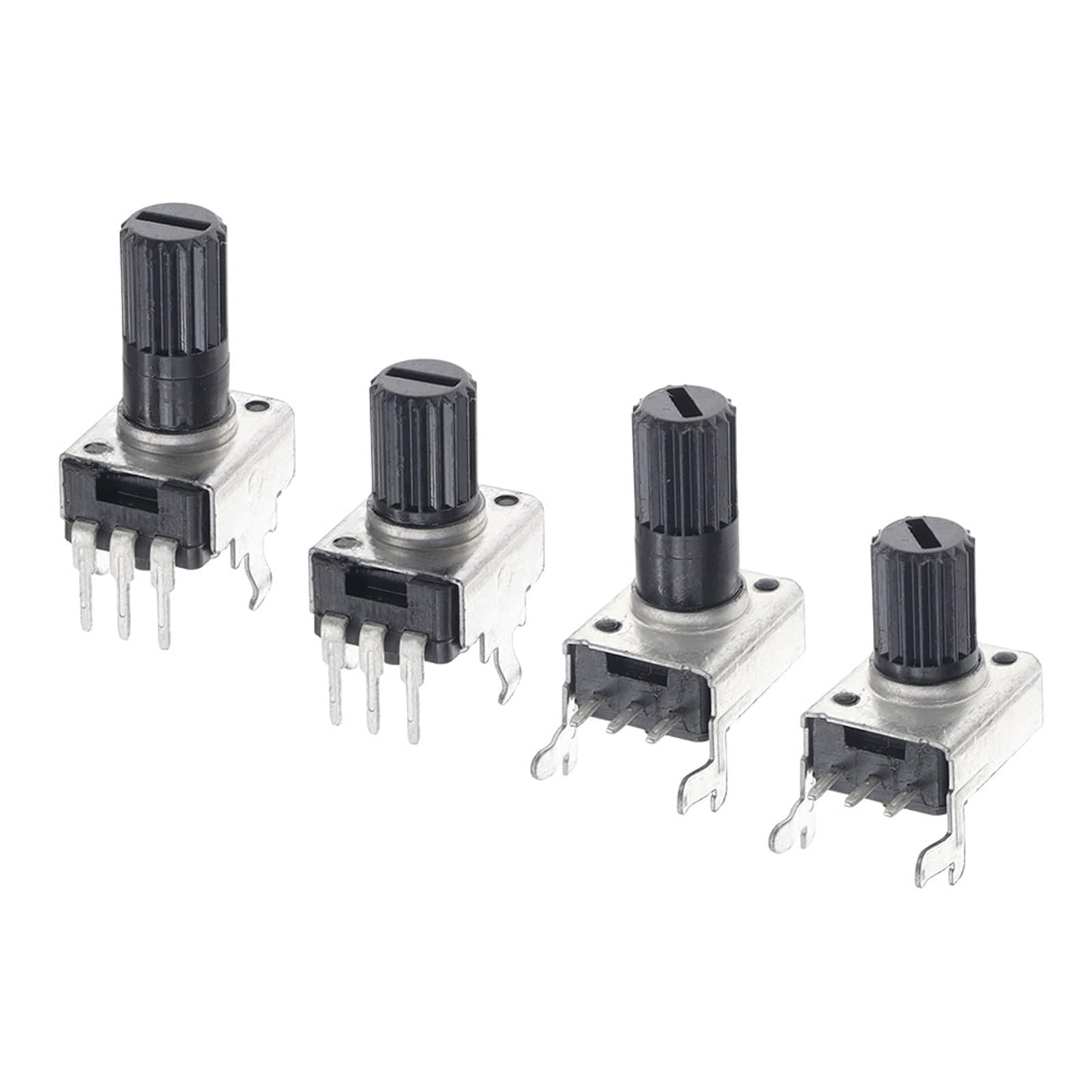 Potenciómetro RV09 horizontal con eje de 15mm y resistencia variable kit de 10 unidades 8