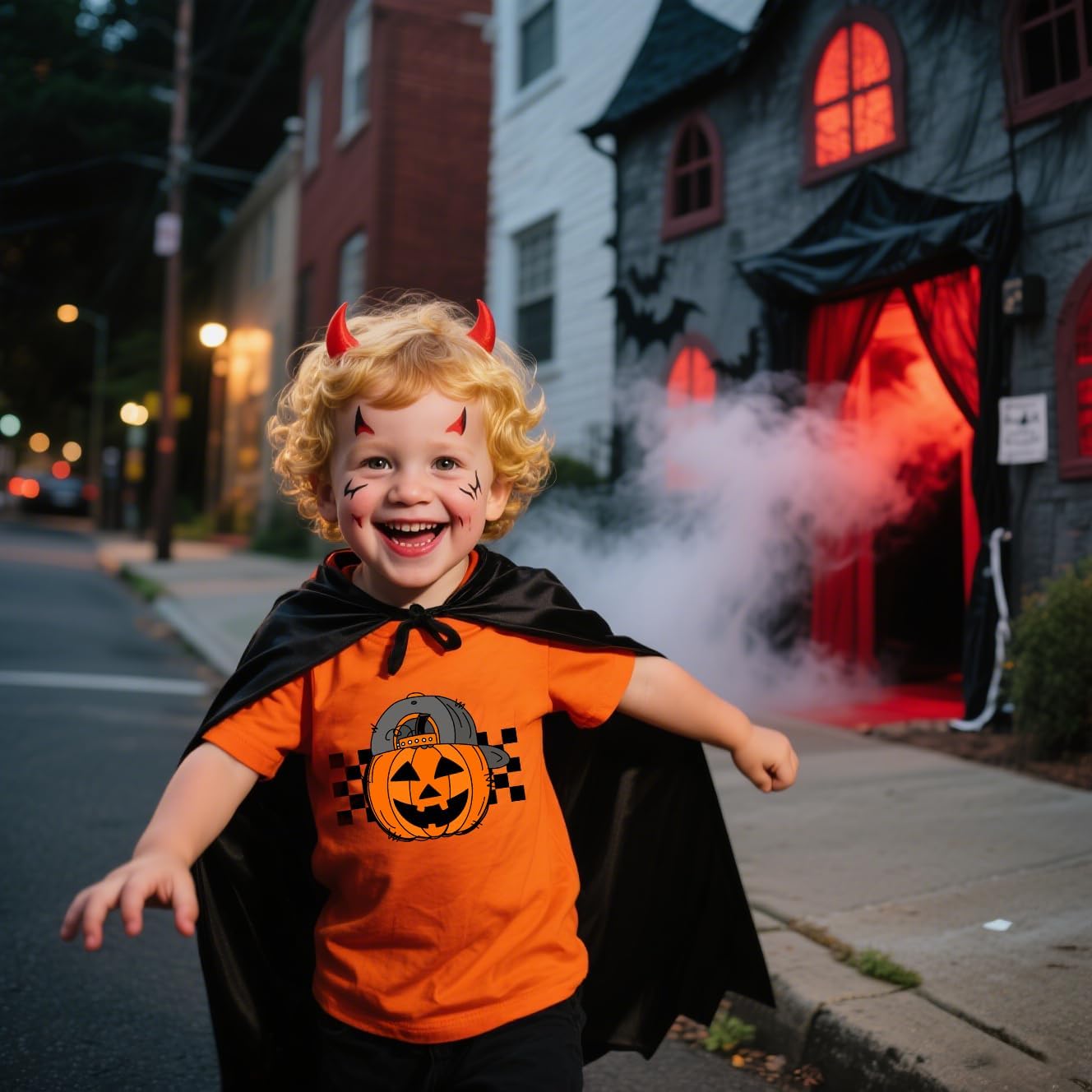 Boys Girls Halloween Shirts Baby Toddler Short Sleeve Monster Truck Ghost Pumpkin Tee Tops T-Shirts 2-7 Years - Image 2