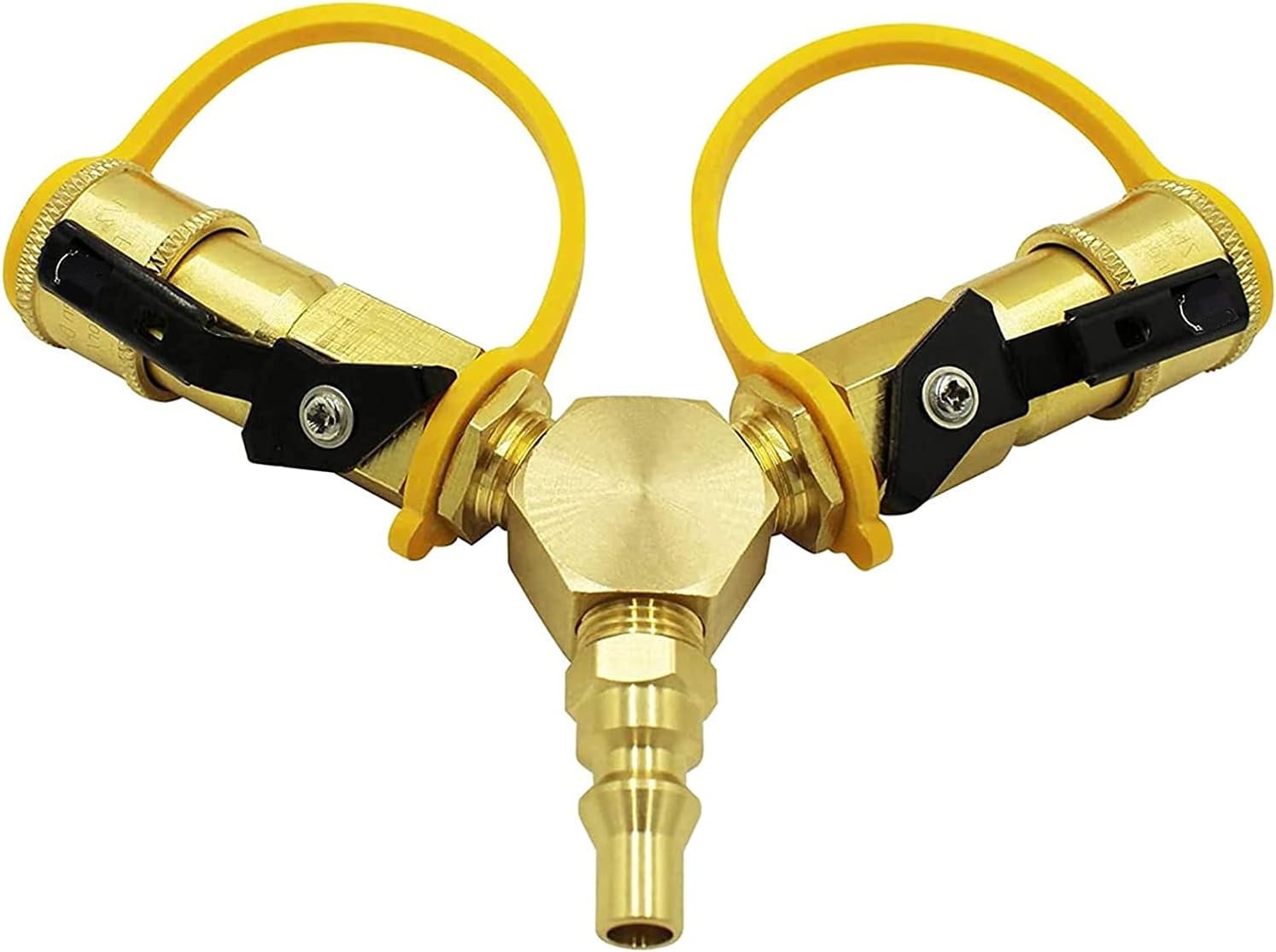 Propane Splitter PIEHIK Y Hose Splitter Adapter With Shut