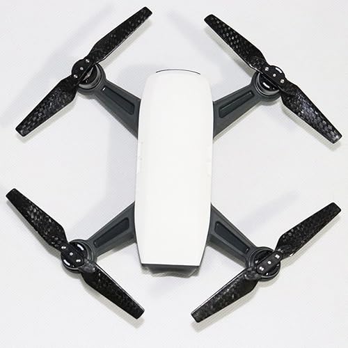Miniatura 2 de EVTSCAN DJI Spark - Cuchillas de hélice de fibra de carbono, 2 pares de hélices plegables de fibra de carbono, accesorio para drone Quadcopter para