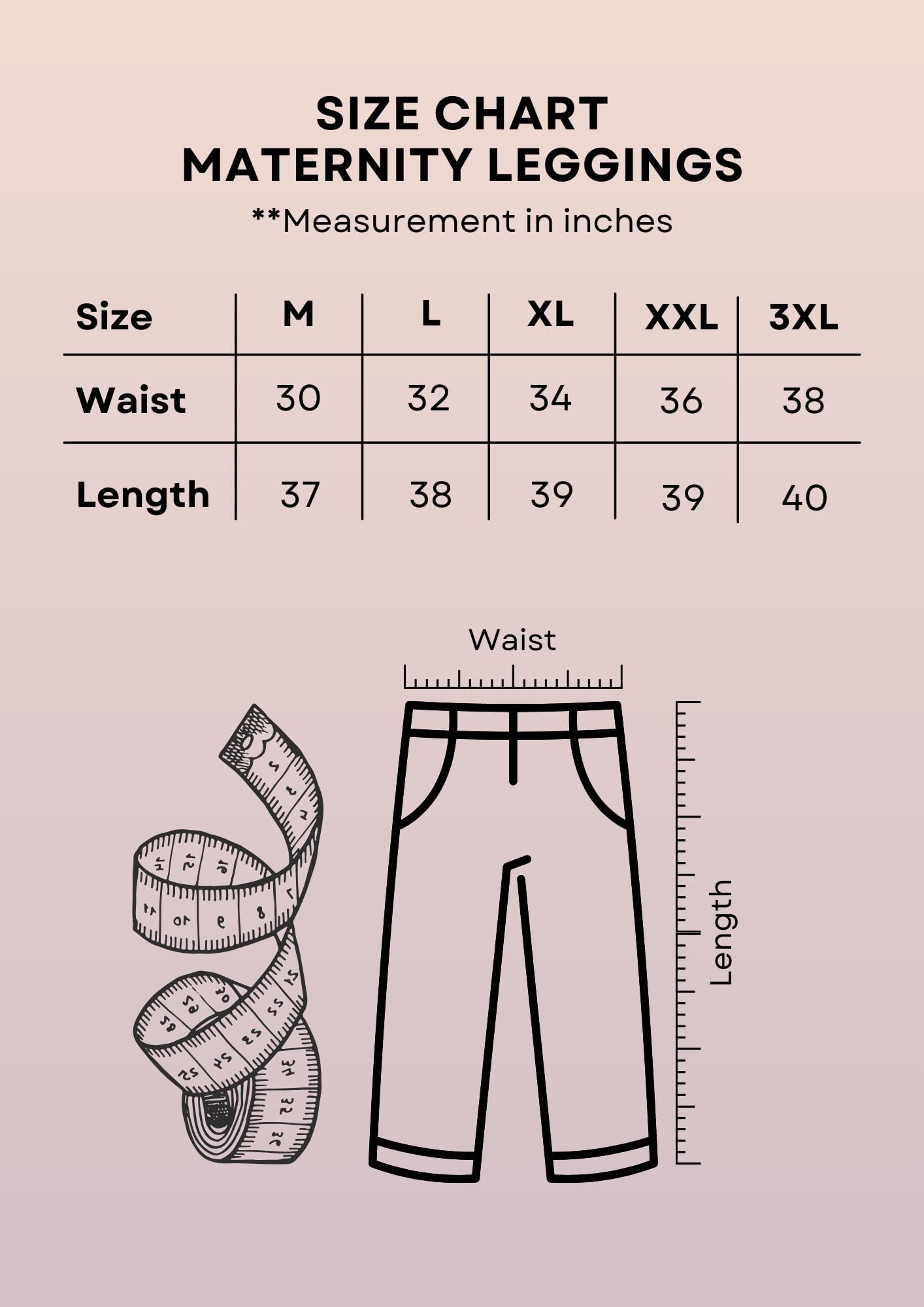Litelooks Women's Cotton Lycra Over Belly Maternity Leggings - Comfortable, Seam-Free, High Waist Support, Stretchable Pregnancy Pants for Pre & Post Pregnancy (in, Alpha, XL, Regular, Gry-BLK) - Image 5 thumbnail