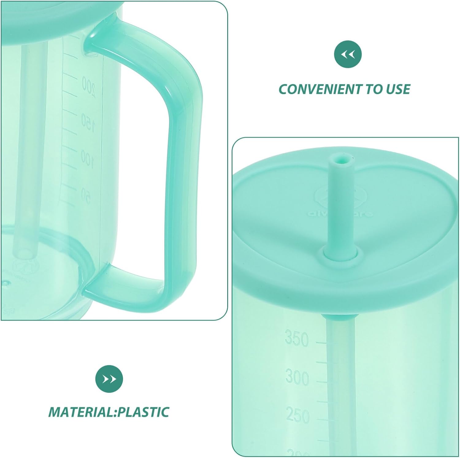 Healifty Nursing Cup Spill Proof Drinking Cup with Inclined Mouth Lightweight Drinking Aid for Elderly Disabled Patients Maternity Care Easy Carry Daily Use