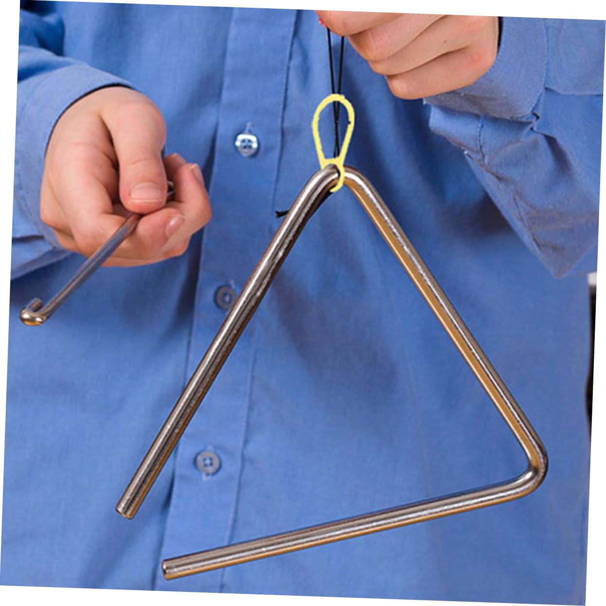 Campana Triangular de Metal para Niños, 5 Juegos de Hierro