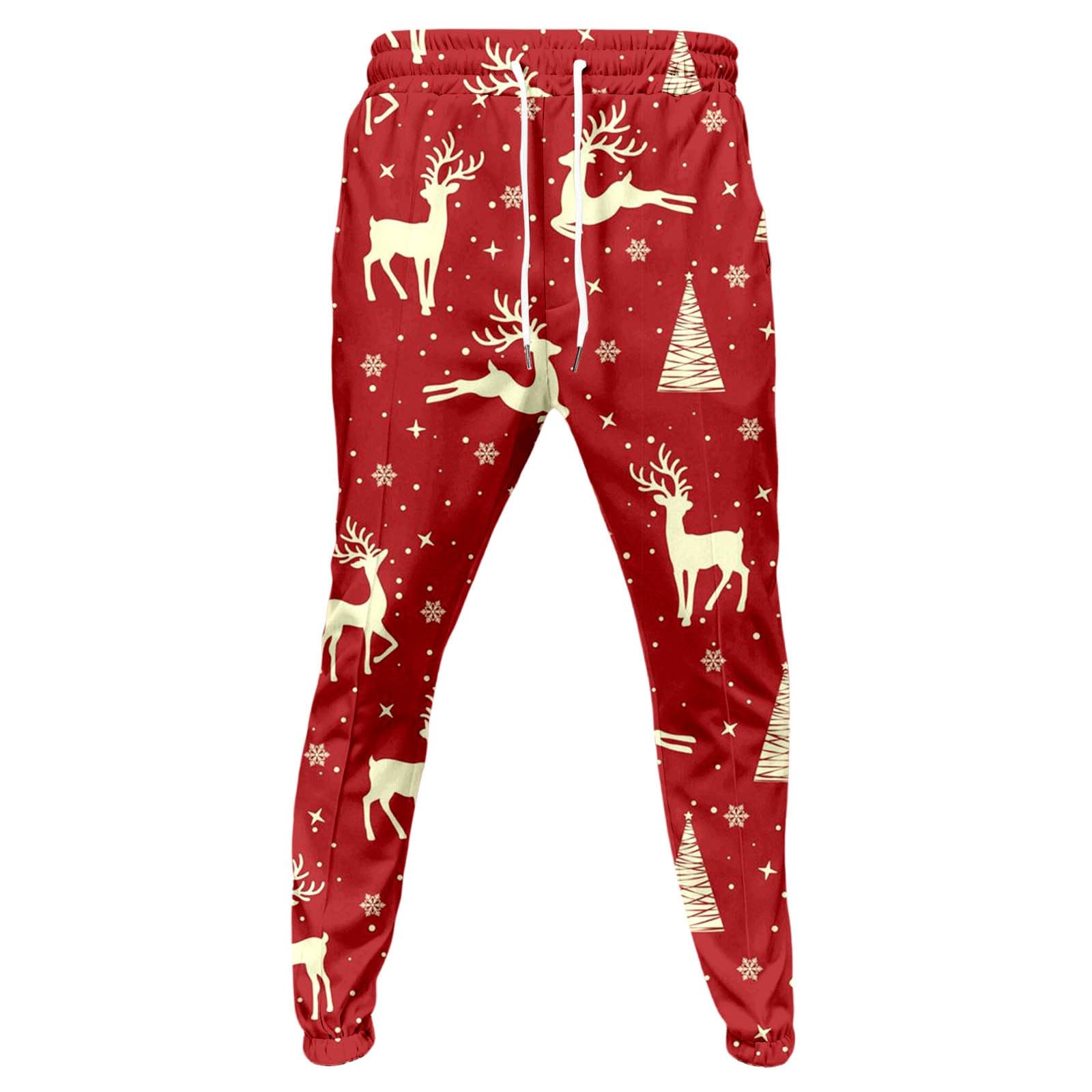 Survêtement Homme Noël Polaire Sweat Capuche Décontracté