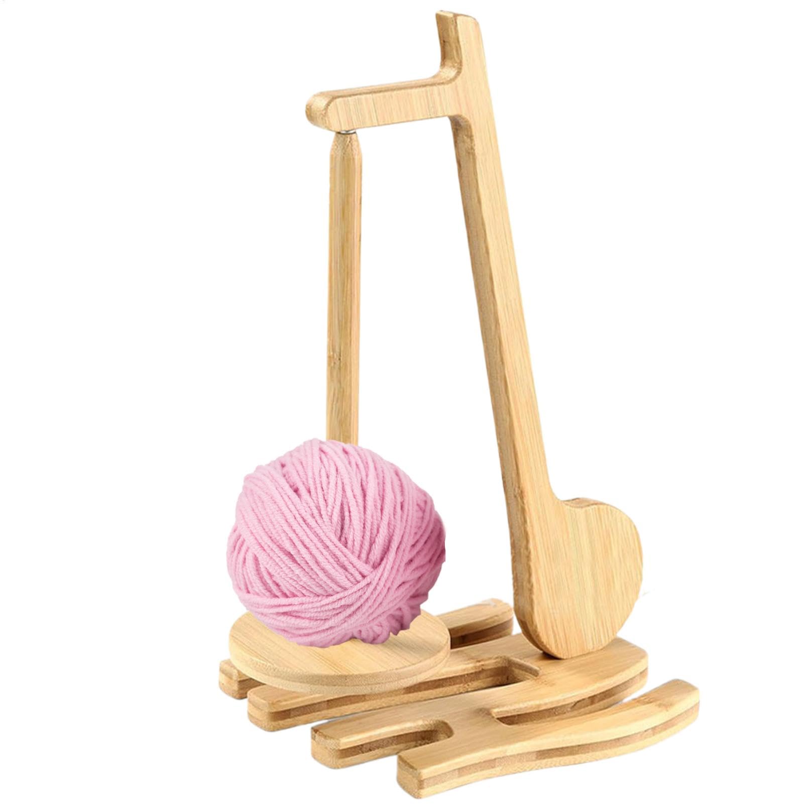 Support de fil pour crochet magnétique et dévidoir de laine rotatif antidérapant