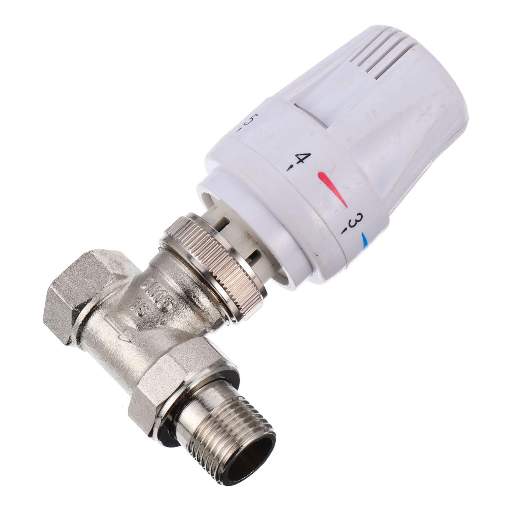 Valvola Termostatica per Radiatore a 2 Vie in Ottone | Controllo Automatico della Temperatura, per Impianti a Pavimento, Finitura Resistente All’usura