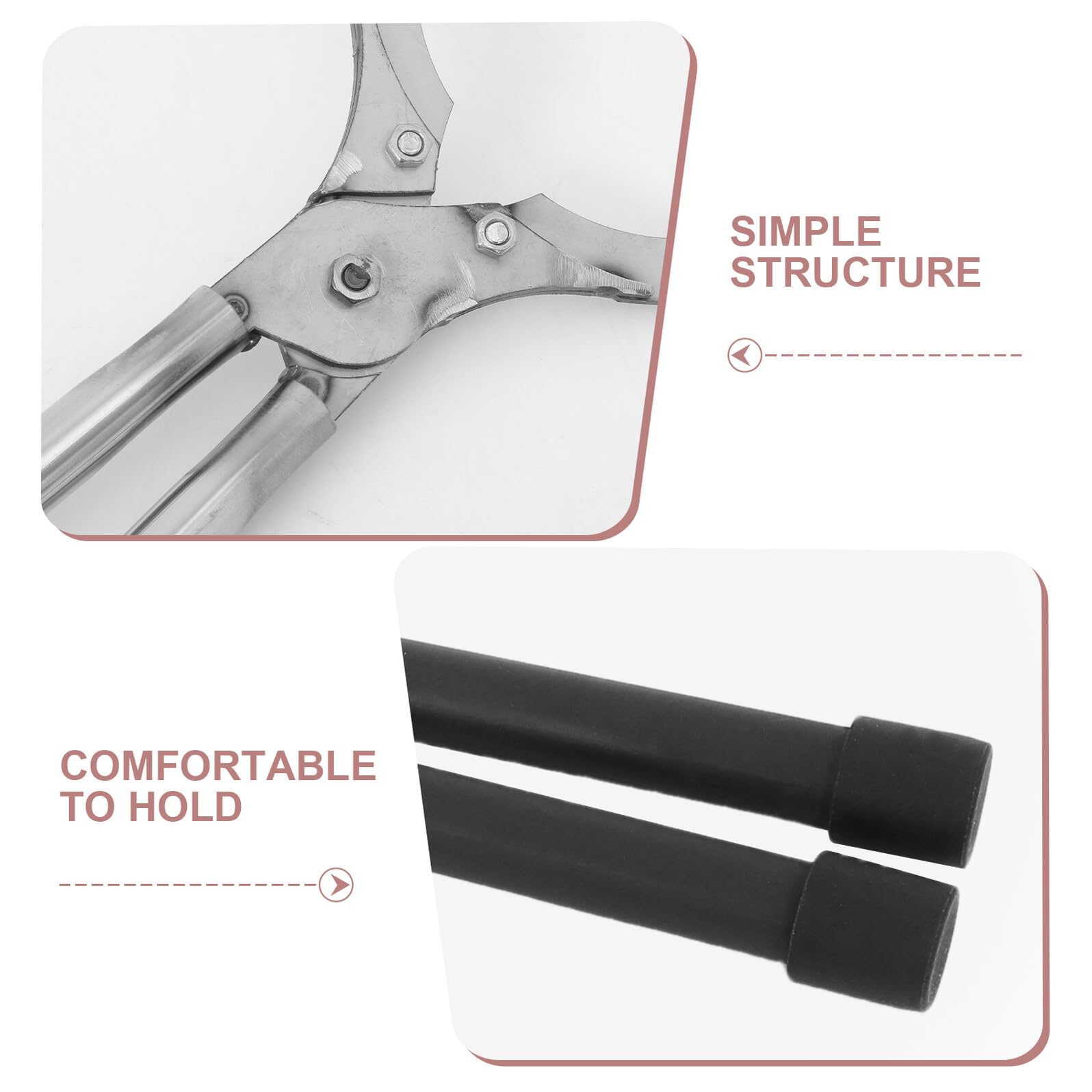 WOONEKY Pinze per Crogiolo in Acciaio Inox, Medio, 2-2, 5 kg
