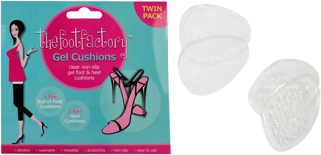 The Foot FactoryGel Foot Cushion - Pack of 2, Clear