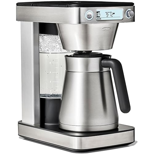 OXO Brew 12-Cup Coffee Maker With Podless Single-Serve Function,Silver
